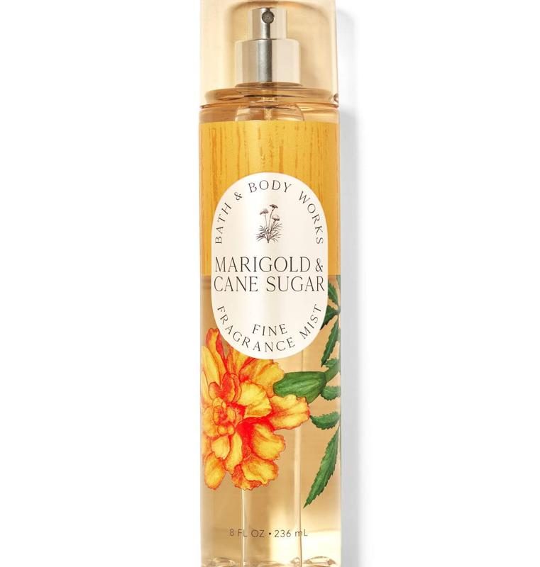 Bath & Body Works Marigold & Cane Sugar Body Mist - Floral Amber Scent