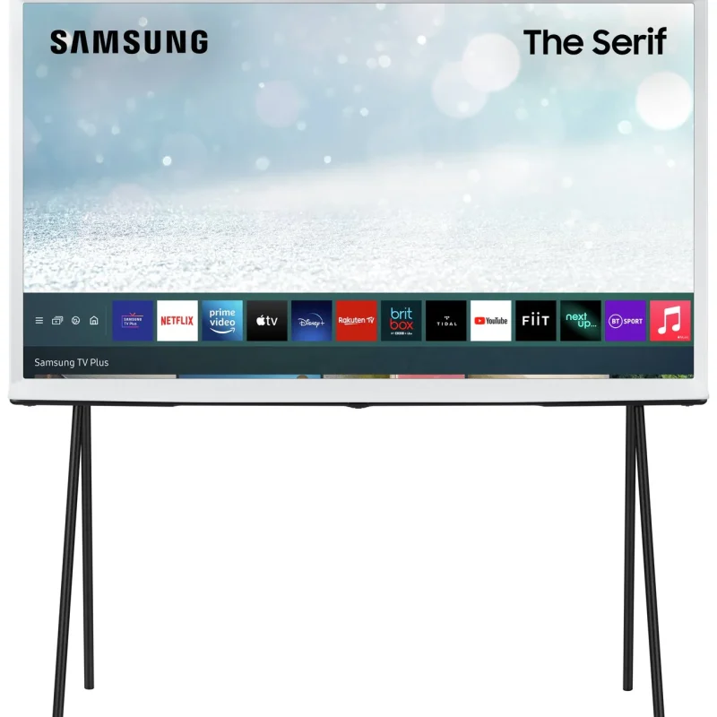Samsung 65" The Serif 4K Smart QLED TV [White] - I-Shape Design, Anti-Glare Display, Powerful Sound