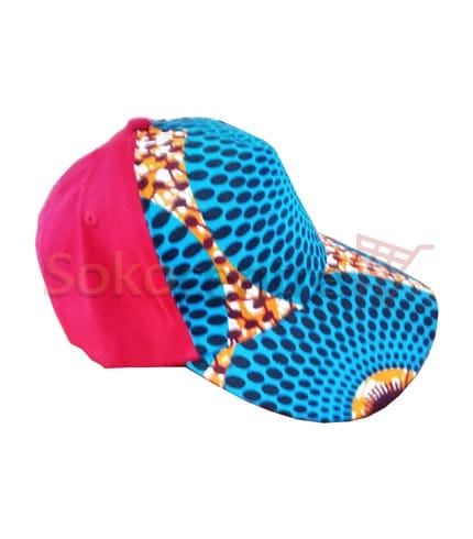 Pink African Print Baseball Cap - Adjustable Fashion Headwear