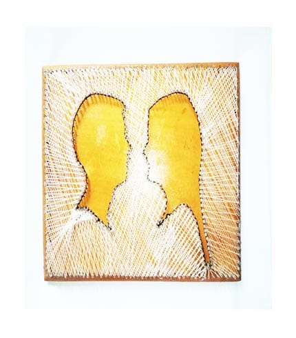 Man & Woman String Art - Unique Handmade Wall Decor for Romantic Spaces