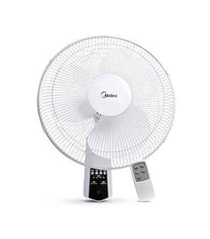 Midea 16" Wall Fan FW40-7JR - Remote Control, Double Fuse Protection, White