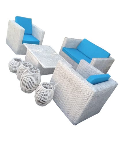 Blue Living Room Furniture Set - Comfortable & Affordable Seating Solution