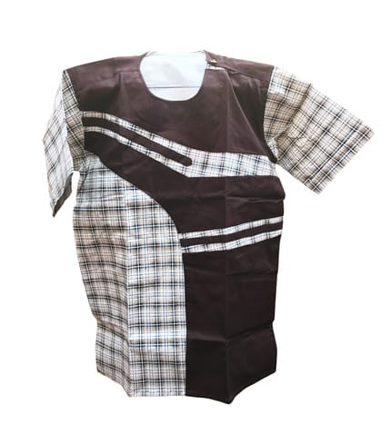 Earth Tone Brown African Shirt - Natural Elegance