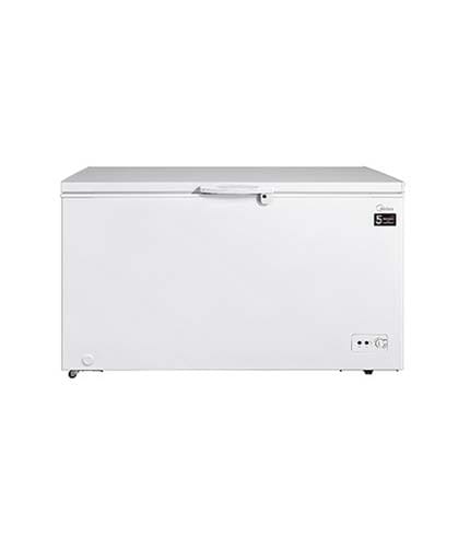 Midea 450L Chest Freezer Silver - Large Capacity, Modern Design, Adjustable Thermostat