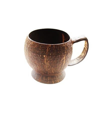 Sakoi Natural Coconut Shell Cup - Eco-Friendly, Handmade Drinking Vessel