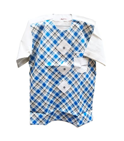 Sea Blue Design African Shirt - Coastal Elegance