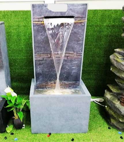 Direct Waterfall Fountain - Relaxing Outdoor Decor with Stone Design