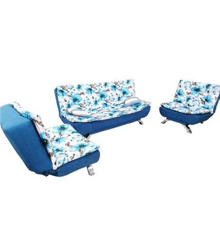 Sea Blue Room Furniture Set - High-Density Foam, Italian-Inspired Design