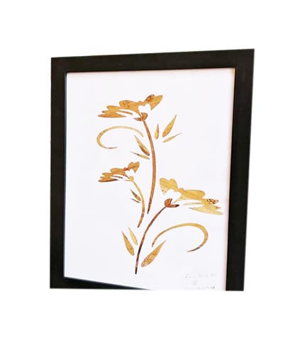 Ever Flourishing Love Artwork - Plantain Leaf Design Wall Decor