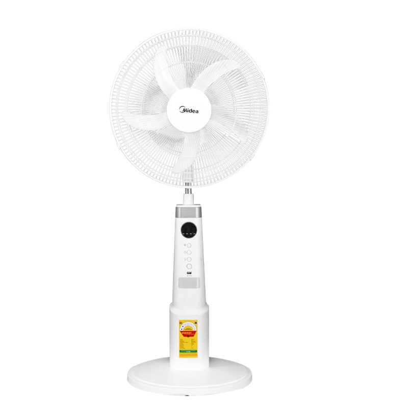 Midea 18″ Rechargeable Standing Fan - DC Motor, 9 Speeds, Remote Control