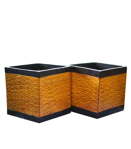 Square Boxes Flowerpot - Geometric Modern Planter for Home Decor