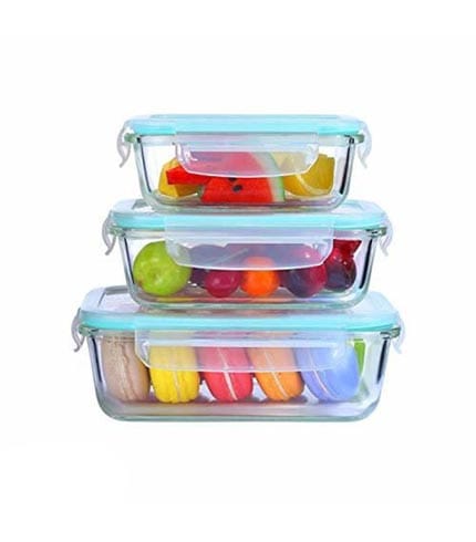 Glass Bowl with Lid - Versatile Kitchen Storage for Pantry & Fridge