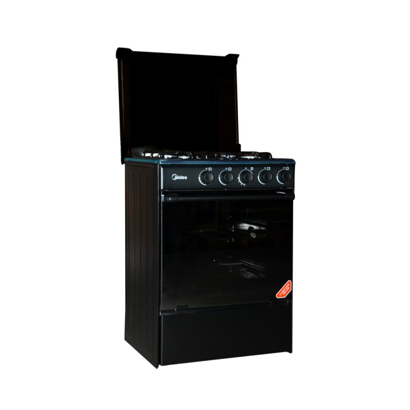 Midea 4-Burner Gas Cooker - Sniper 60, Stainless Steel with Grill