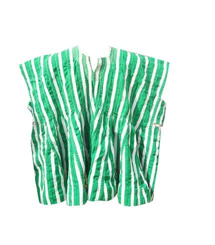 Handwoven 'Natural-G' Pattern Cotton Fugu Smock