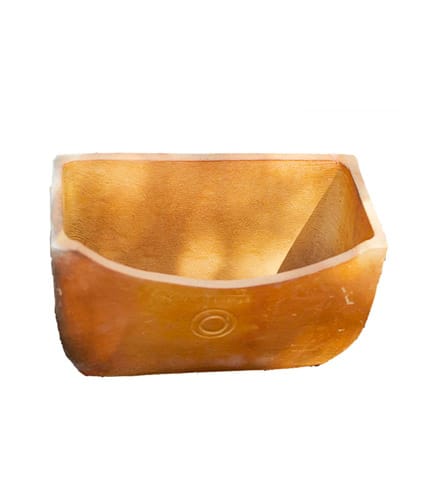 Half Moon Flowerpot - Modern Glossy Planter for Indoor & Outdoor Use