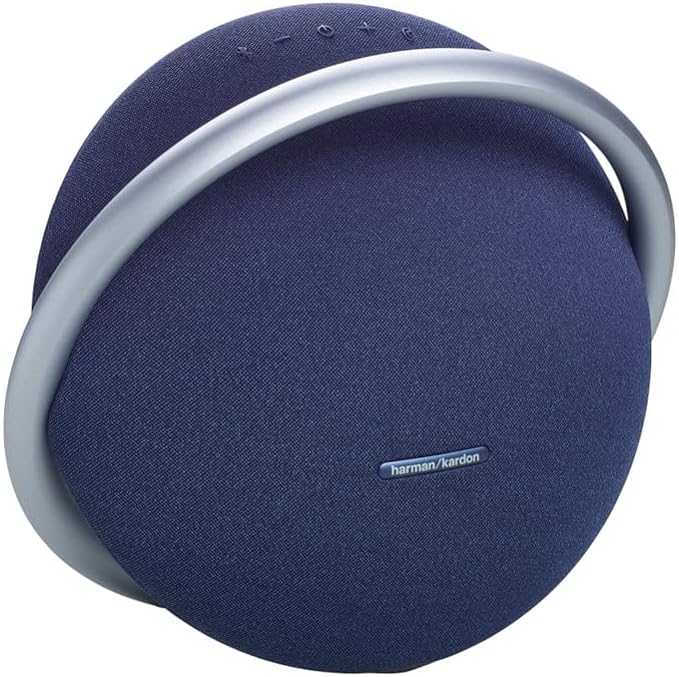 Harman Kardon Onyx Studio 8 Bluetooth Speaker (Blue) - Premium Portable Audio