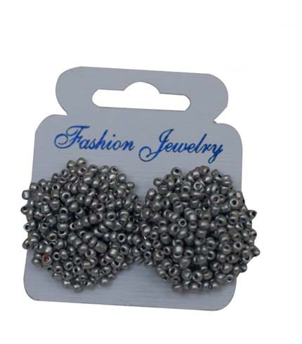 AY Collection Minimalist Ash-Tone Stud Earrings