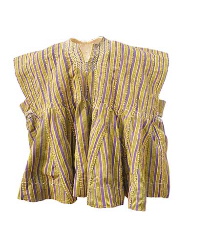 Handwoven 'RoyalTouch' Pattern Cotton Fugu Smock