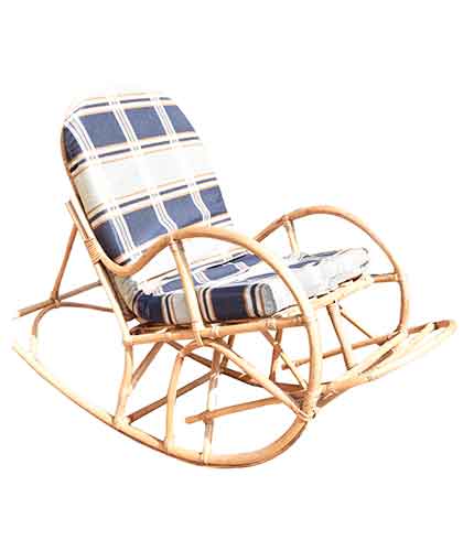 Lazy Woven Rattan Rocking Chair - Ergonomic Indoor & Outdoor Relaxation