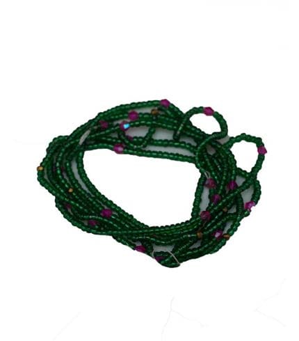 AY Collection Green Beaded Statement Necklace