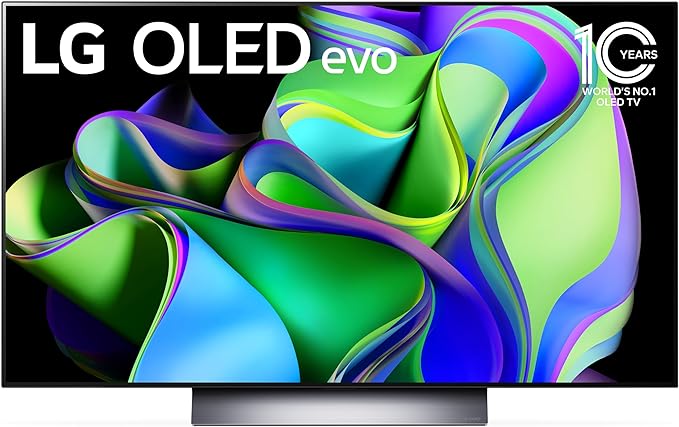 LG 77" C2 Series OLED evo TV - α9 Gen5 AI Processor, Dolby Vision Atmos, Game Optimizer