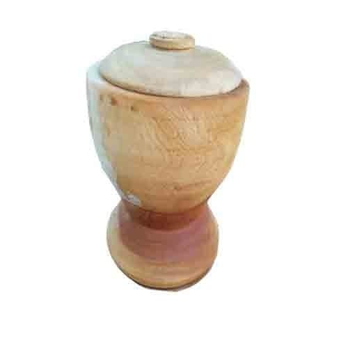 Small Traditional Wooden Mortar - For Grinding Herbs & Spices