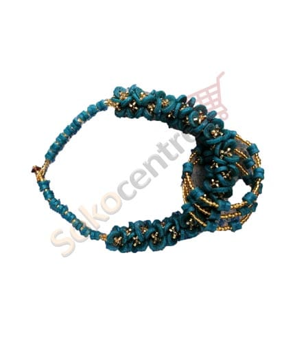 Handcrafted Green Beaded Necklace & Bracelet Set