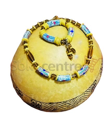 Earth Tone Beaded Jewelry Set: Green & Brown