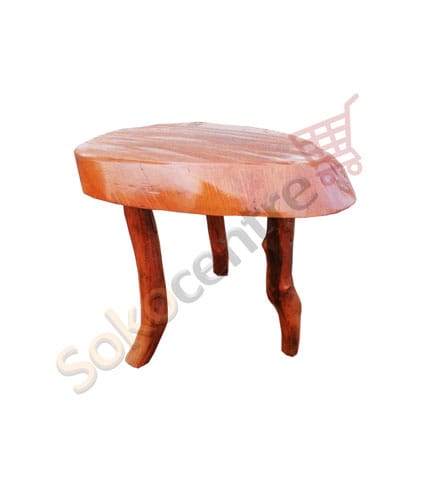 Wooden Stool - Multipurpose, Handmade in Ghana, Rustic Decor