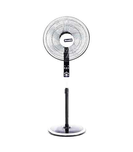 NASCO 16-Inch Remote Control Standing Fan, Black