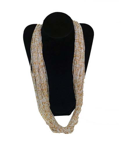 White Beaded Necklace - AY Collection
