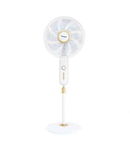 NASCO 16-Inch 55W Standing Fan with 8 Blades & Timer