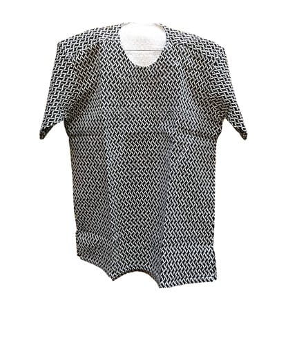 Men's African Print Shirt - Black Design