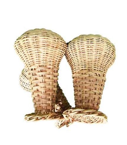Premium Woven Rattan Wig Stand