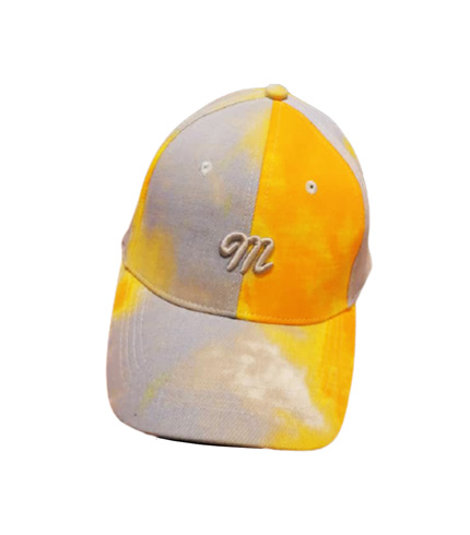 Yellow & Grey Design Baseball Cap - Adjustable