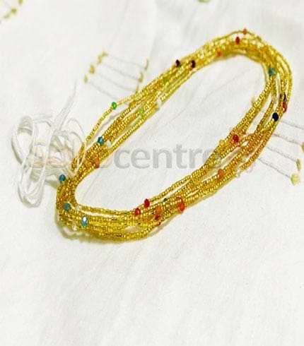 Yellow Waist Beads Set - Triple Strand Collection