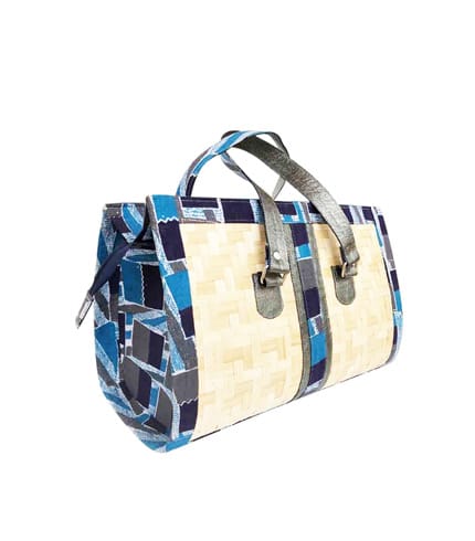 Blue Bamboo Ladies Handbag
