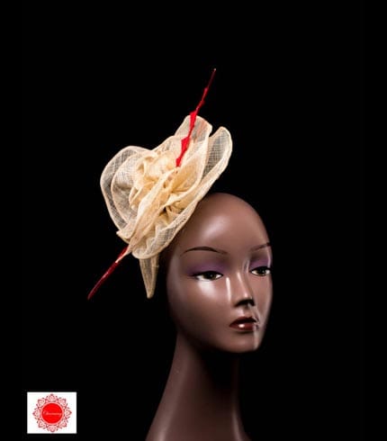 Floral Fascinator Headband with Secure Clips