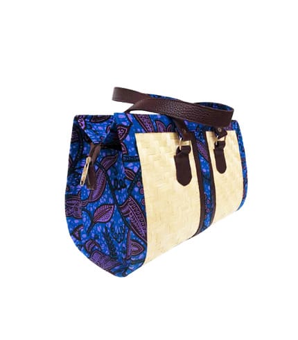 Dark Blue Bamboo Ladies Handbag