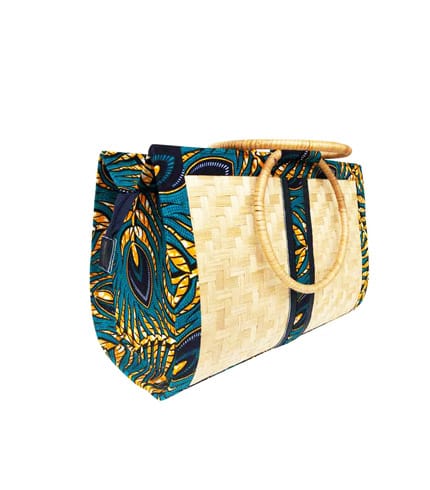 Dark Green Bamboo Ladies Handbag