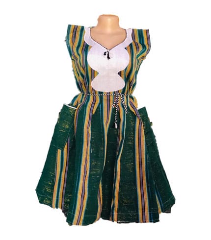 Dark Green Fugu Dress - Premium African Wear