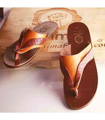 Brown Executive Leather Sandals - Barimah Shoes