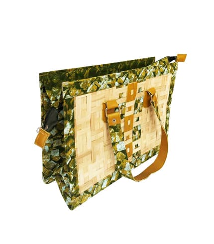 Green Bamboo Ladies Handbag