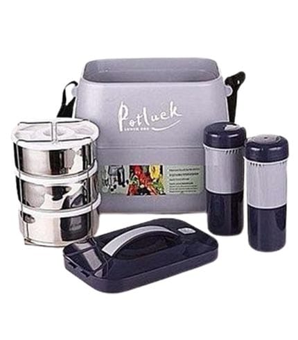 Pot Luck Lunch Box - 8-Hour Temperature Retention, Safety Lock