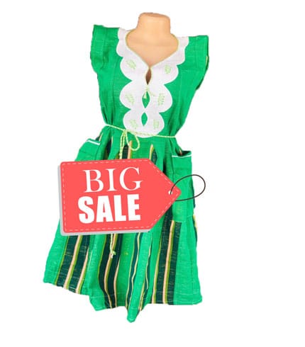 Green Fugu Dress - Premium African Attire