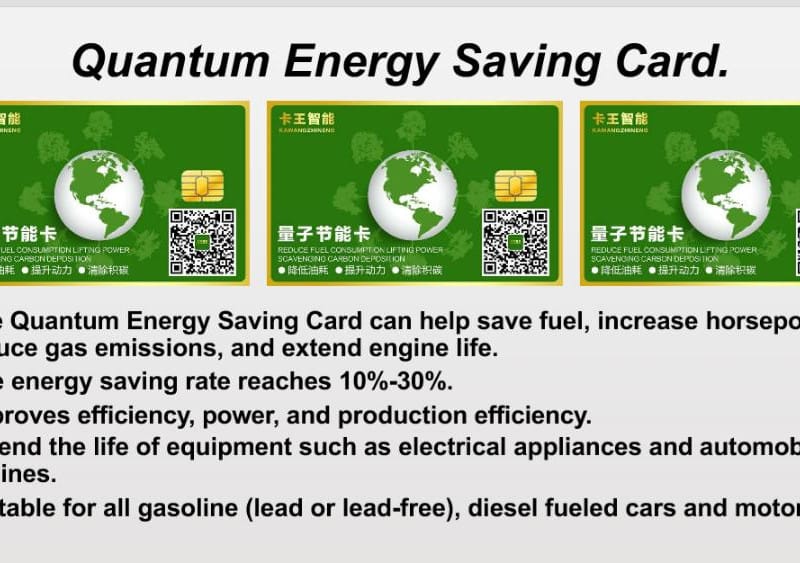 Quantum Energy Saver Card (3-Pack) - Fuel Economy & Engine Performance Booster