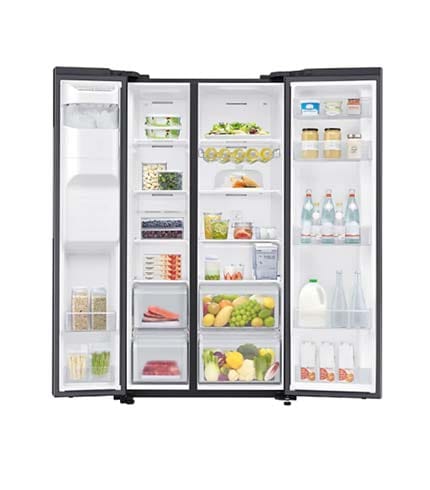 Samsung 617L Side By Side Refrigerator - Ultra-Large Capacity, Modern Cooling