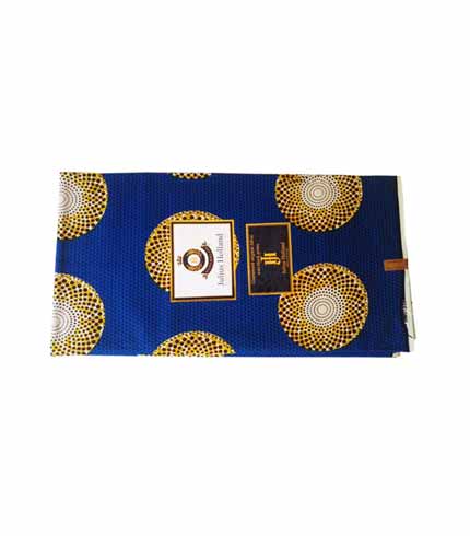 Julius Holland Blue African Print 100% Cotton Fabric
