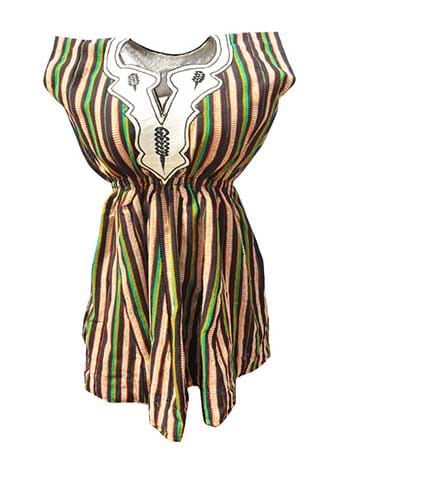 Multi-Colored Fugu Top (White, Green, Black)