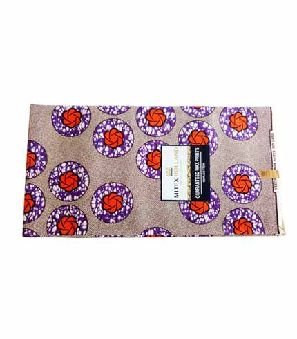 Mitex Purple African Wax Print Cloth